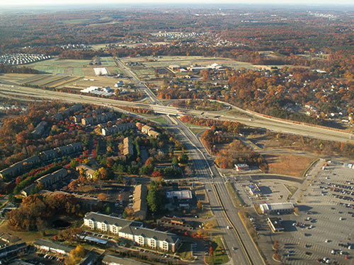 aerial view of Millersville