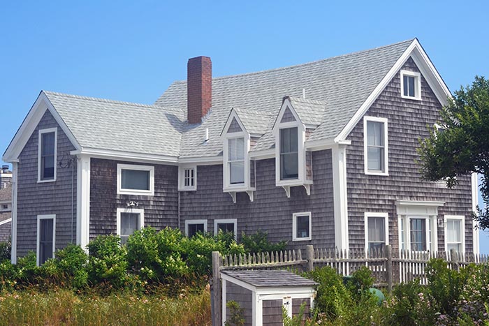 A traditional Cape Cod house in Provincetown, Massachusetts