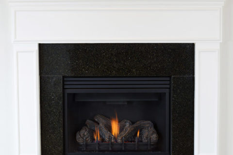 gas log fireplace