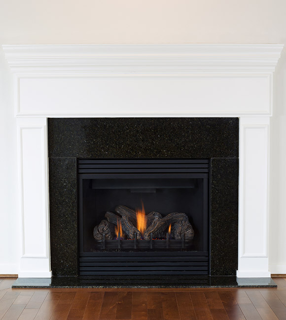 gas log fireplace