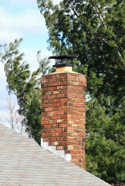 Chimney is left open to outside air, as is the case with traditional throat dampers