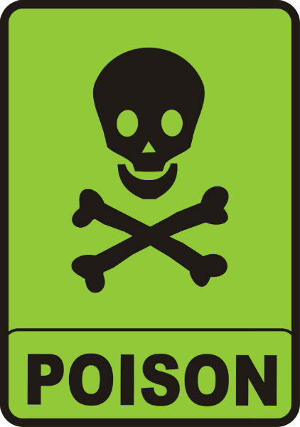 green poison sign