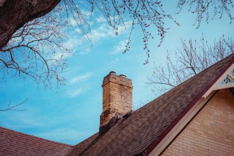 The chimney crown is the cement structure