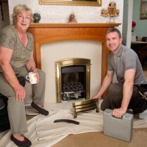The Staff Installing a Gas Fireplace at Home Baltimore, MD 