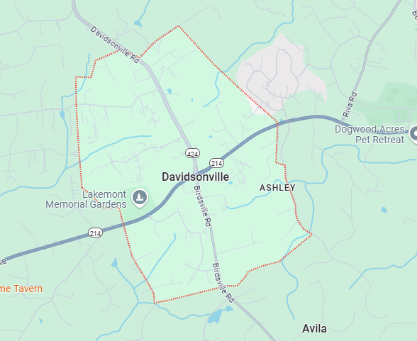 Davidsonville Map